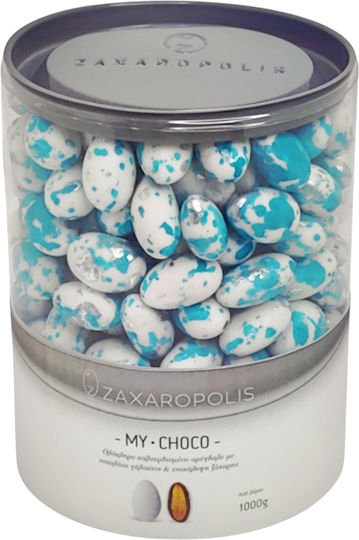 Zaxaropolis Шарени Бадеми My Choco във Форма Класически с Вкус Карамел Тюркоазен 1000гр