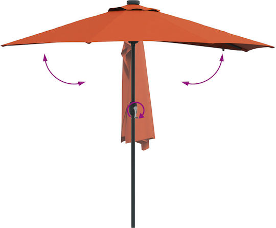 Umbrelă Suspendată Din Aluminiu