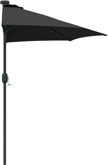 Hanging Aluminum Black Parasol 2.23x2.23xH2.23m