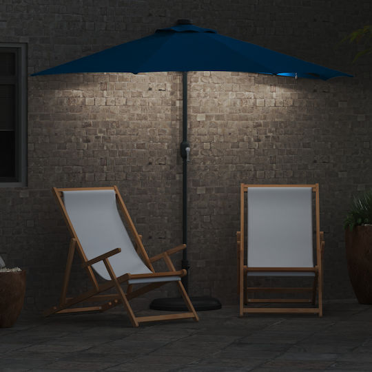 Hanging Aluminum Garden Parasol Blue 2.23x2.23xHeight 2.23m