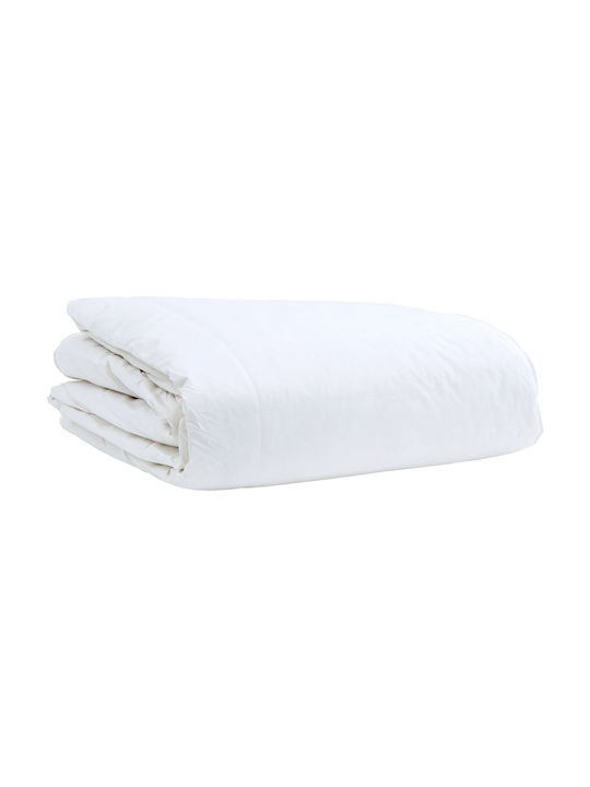 vidaXL Tagesdecke Einzelbett White 135x200cm