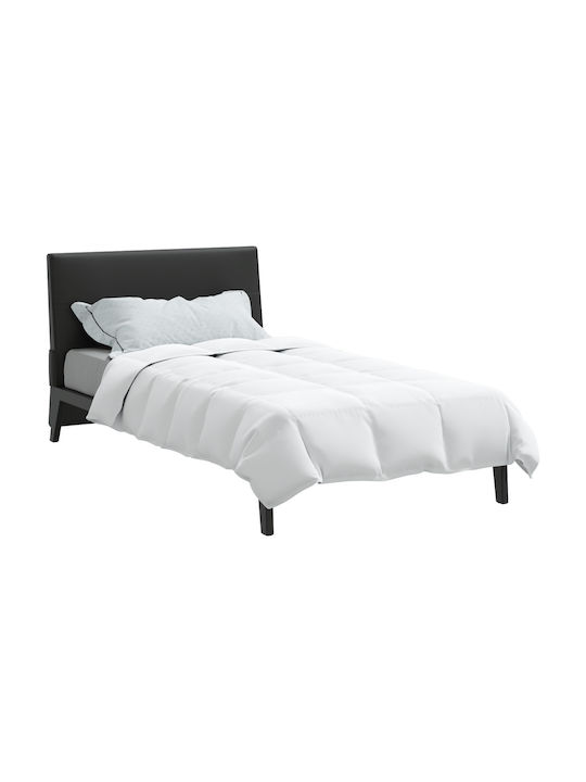vidaXL Κουβερλί Μονό Λευκό 135x220cm