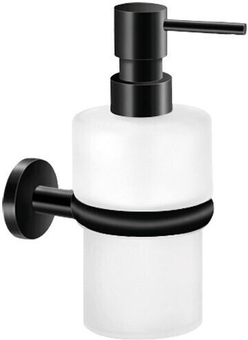Sanco Twist Επιτοίχιο Dispenser Γυάλινο Μαύρο