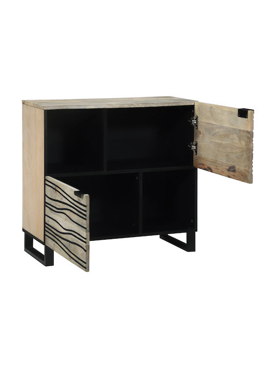 Mobilier de Intrare cu Dulap White and Black 80x33.5x75cm