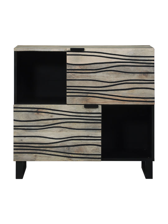 Mobilier de Intrare cu Dulap White and Black 80x33.5x75cm