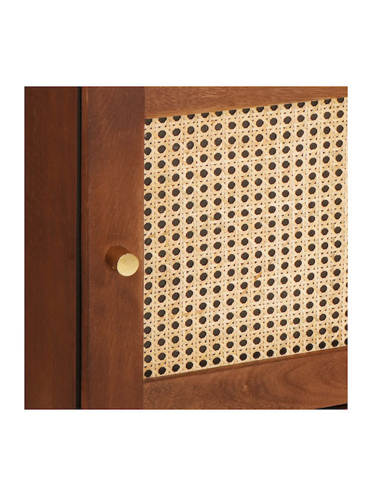 Έπιπλο Εισόδου με Ντουλάπα Καφέ 40x33.5x110εκ.