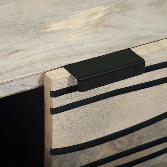 Eingangsmöbel mit Schrank White and Black 80x33.5x75cm