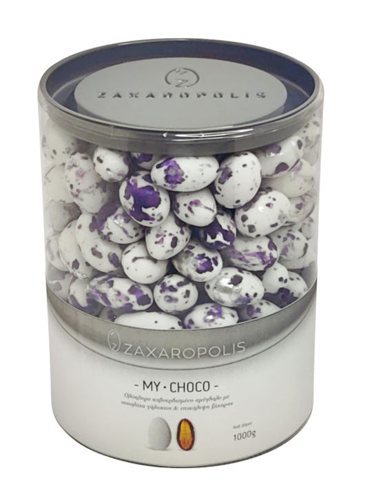 Zaxaropolis Κουφέτα Αμυγδάλου My Choco σε Σχήμα Κλασικό με Γεύση Σοκολάτα Μωβ 1000gr