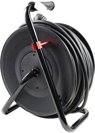 Technik Waterproof Extension Reel Cord 3 x 1mm²/50m Black