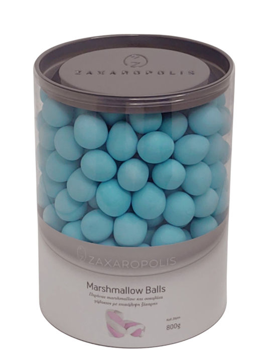 Zaxaropolis Marshmallow Balls in Form von Standard mit Geschmack von Schokolade Blau 800gr