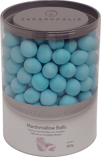 Zaxaropolis Marshmallow Balls in Form von Standard mit Geschmack von Schokolade Blau 800gr