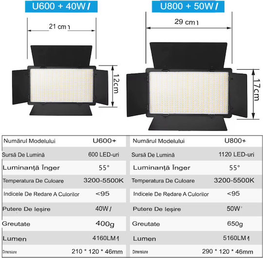 Continuous Light Studio Kit Φωτισμού 3 Φωτιστικών 50W 3200 - 5600K