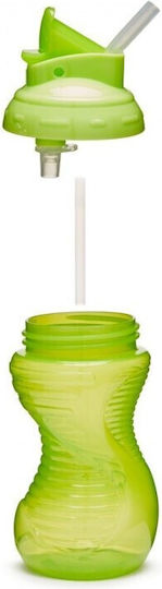 Munchkin Toddler Mighty Grip Flip Straw Cup Plastic Green 296ml 12m+