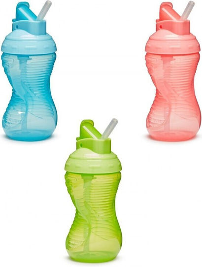 Munchkin Toddler Mighty Grip Flip Straw Cup Plastic Pink 296ml 12m+
