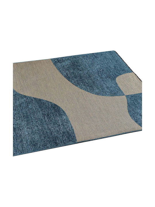 Madi Brook Rug Rectangular Beige Petrol