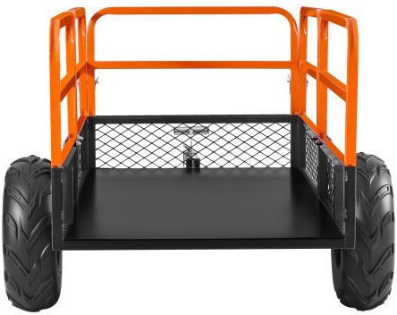 Vevor Dump Trailer 1600 Lbs 22 Cu Ft Tow Behind Steel Garden Yard Trailer Cart