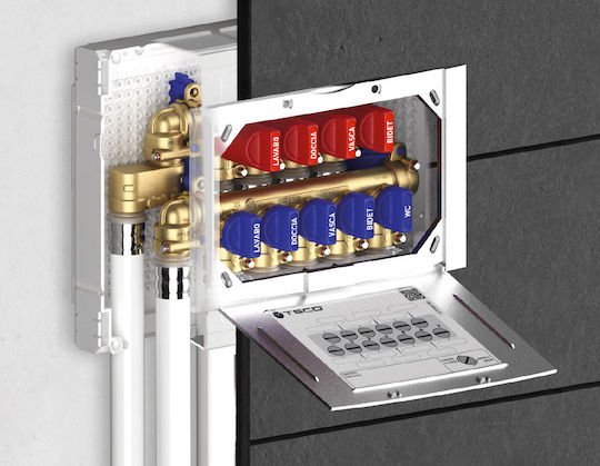 Teco K4.3 Preassembled Manifold 5+4 Cold Hot Outlets