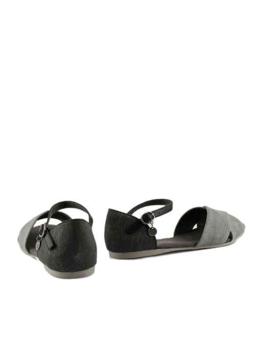 Women's Flat Sandals in Gray Color