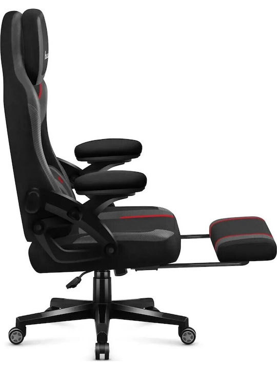 Huzaro Force 4.6 Carbon Υφασμάτινη Καρέκλα Gaming με Υποπόδιο Μαύρη