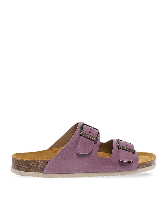Sandale Casual Damă Anatomice Din Piele Malva