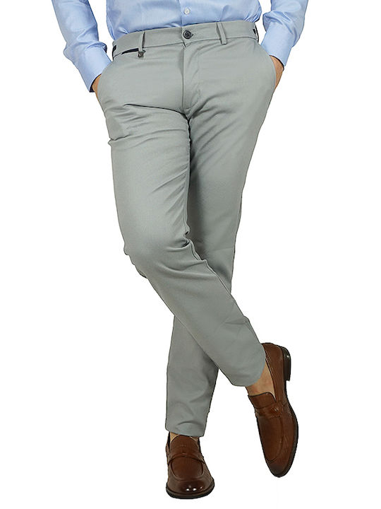 Men's Trousers Elastic Regular Fit Grey