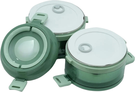 Uncle George Cutie pentru Mâncare Termos Inox Verde 1600ml 1buc