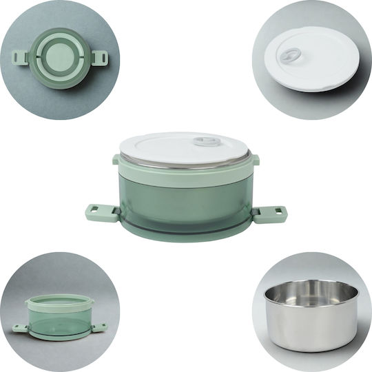 Uncle George Cutie pentru Mâncare Termos Inox Verde 1600ml 1buc