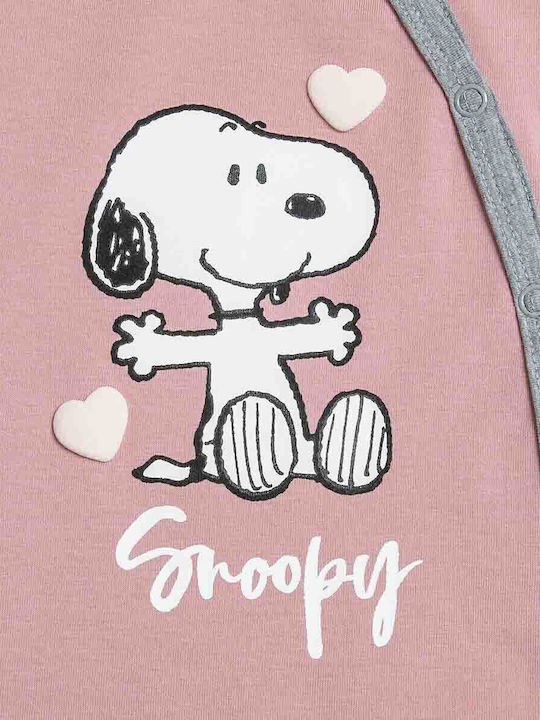 Peanuts Worldwide LLC Baby Bodysuit Long-Sleeved Pink