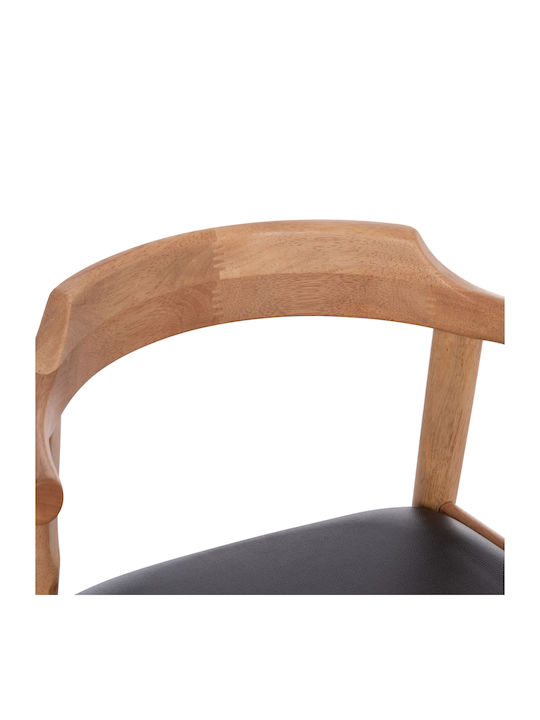 Cersei Stühle Speisesaal Light Oak, Black 2Stück 57x53x72cm