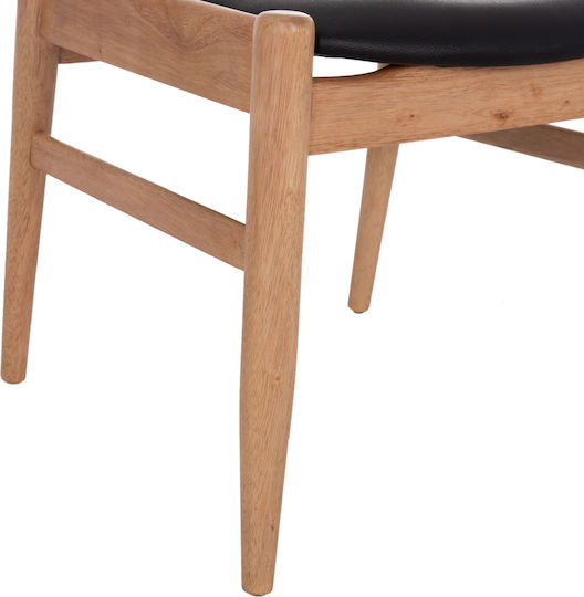 Cersei Stühle Speisesaal Light Oak, Black 2Stück 57x53x72cm