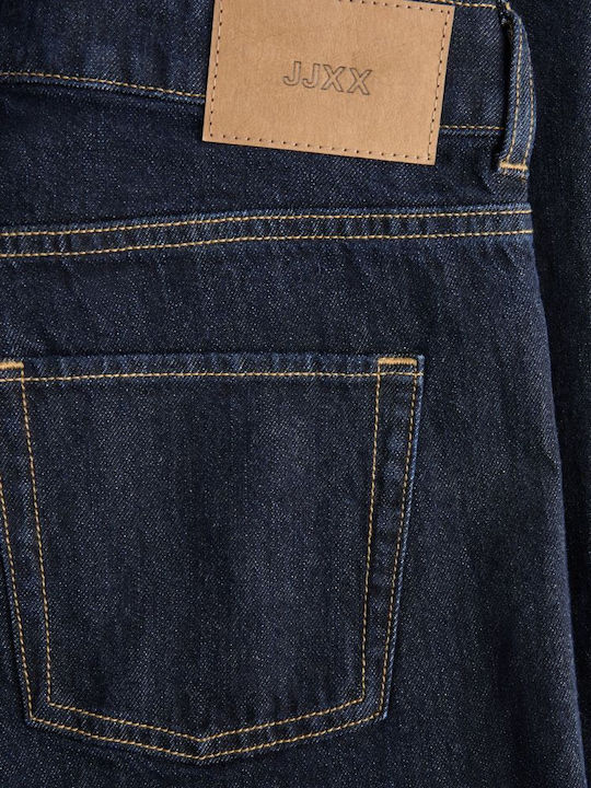 Damen Jeans Hosen Beinin Stil Ausgestellt in Dunkelblau Denim