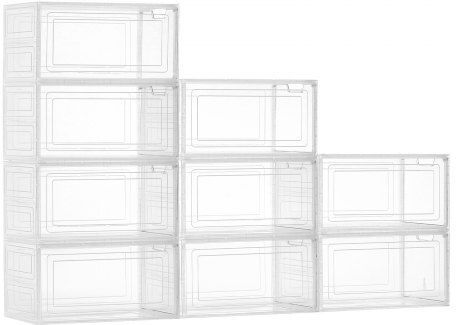 Vevor Cutie Din Plastic Pentru Depozitarea Pantofilor 34x25x25cm 9 Bucăți
