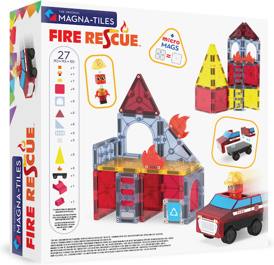 Magna-Tiles Μαγνητικό Παιχνίδι Κατασκευών για Παιδιά 3+ Ετών