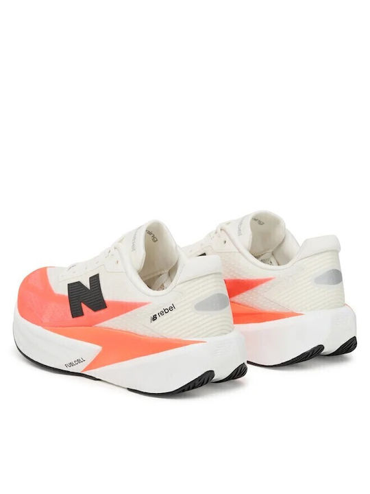 Rebel V5 Ανδρικά Αθλητικά Παπούτσια Running White / Urgent Red