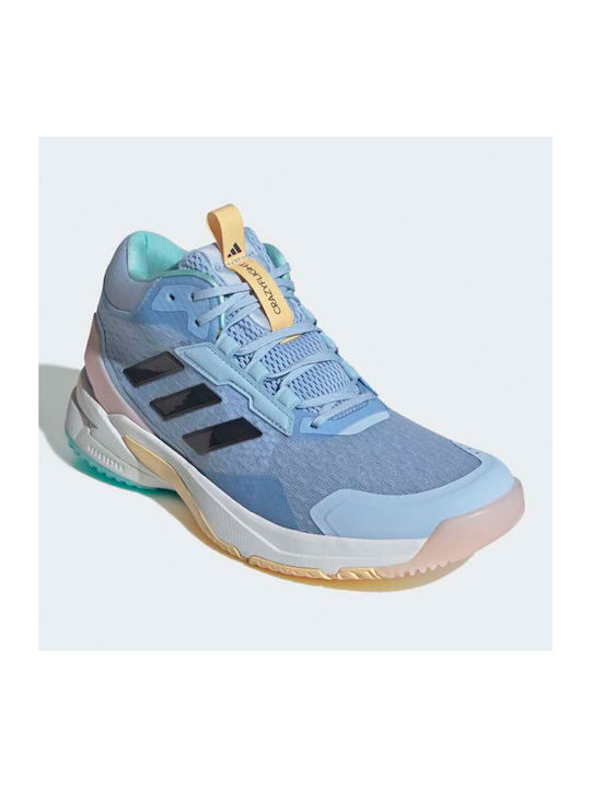 Crazyflight 6 Mid Sport Shoes Volleyball Glow Blue / Shadow Navy / Flash Aqua