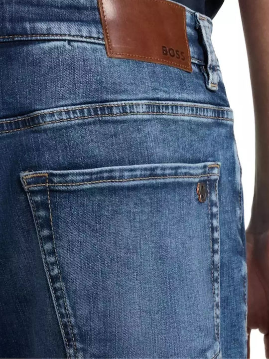 Re Maine Men's Jeans Pants with Regular Tapered Fit Blue