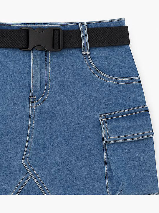 Kids' Denim Skirt Blue