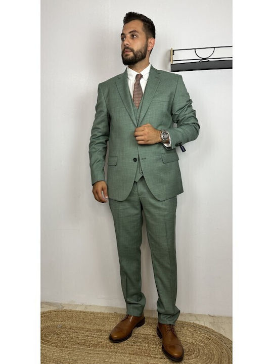 Men's Summer Suit Green