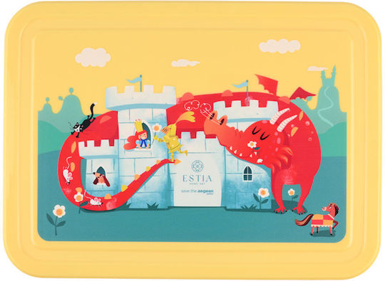 Estia Save The Aegean Plastic Kids' Lunch Set 1.33lt Fortress Dragon x x 4.5cm