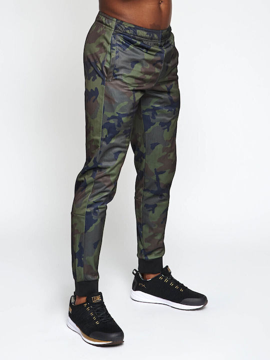 Sweatpants with Elastic Green Camo
