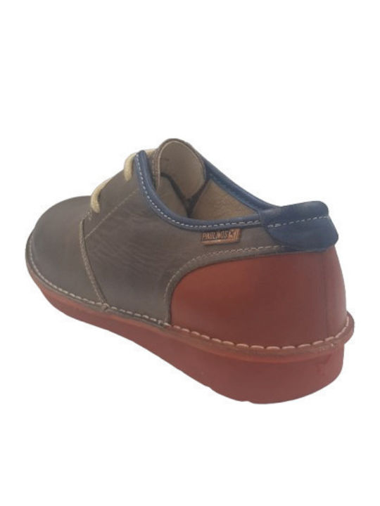 Men's Anatomic Leather Casual Shoes Gray