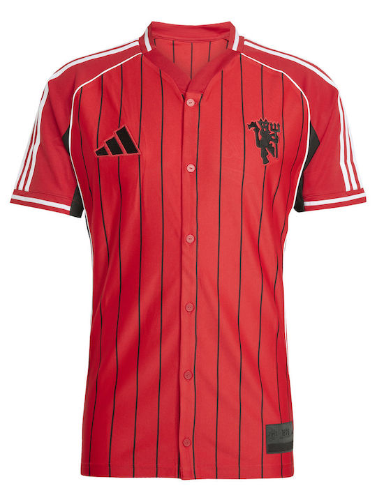 Mufc Us Shirt Κοντομάνικο Πουκάμισο Κόκκινο