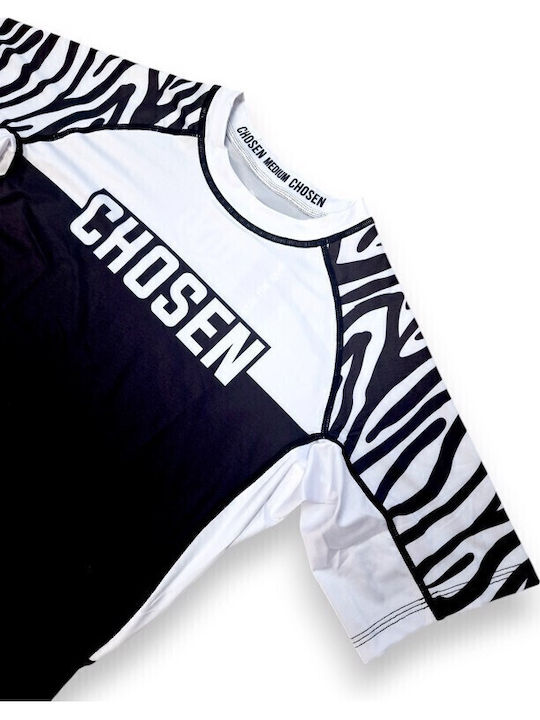 Chosen Bărbați Cu mânecă scurtă Tricou CHRS150 pentru Jiu-Jitsu Neagră