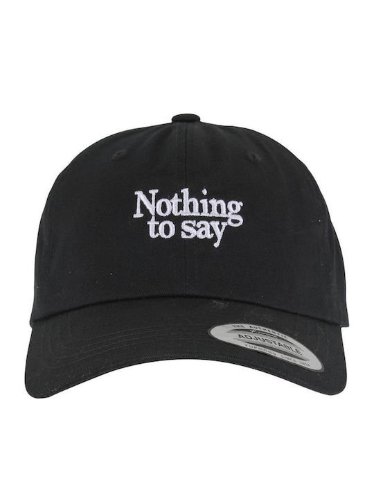 Mr.tee Nothing To Say Wooly Combed Cap Black Yes Ss25 Mt3942-00007