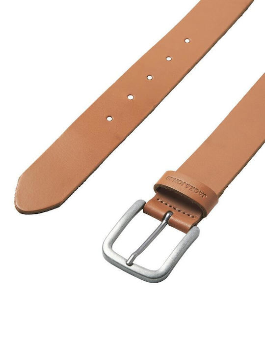 Men's Belt Leather Tabac Brown