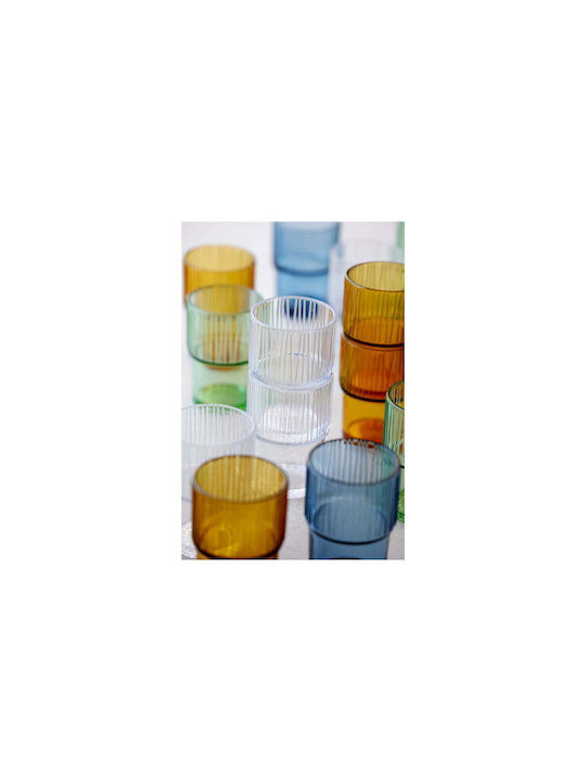 Bitz Set Gläser Kaffee/Freddo / Wasser aus Glas in Honig Farbe 380ml 4Stück