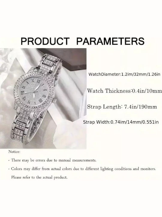 Women's Watch with Gold Metal Bracelet
