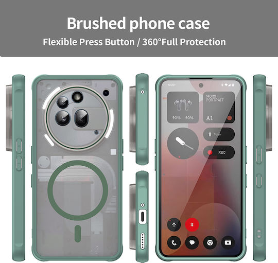 Techsuit Back Cover Plastic Verde (Nothing Phone (3a) Pro)