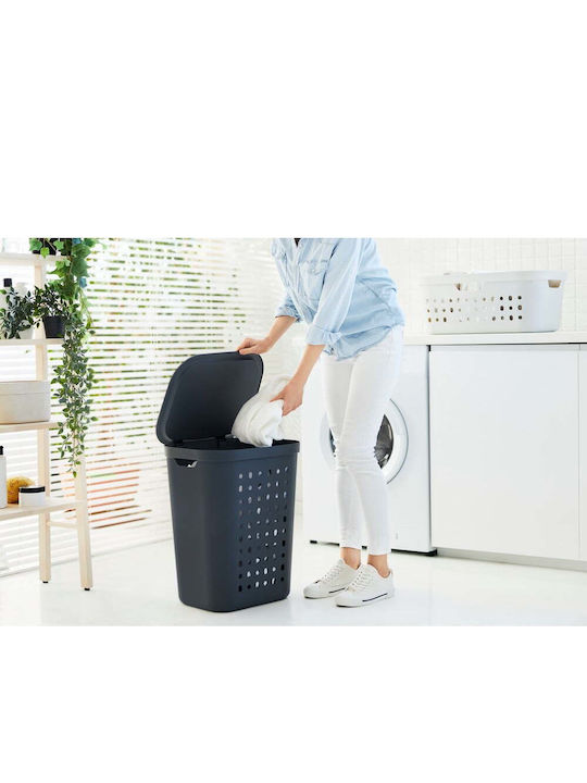Rotho Babydesign Перилна Кошница Пластмаса с Капак Сив
