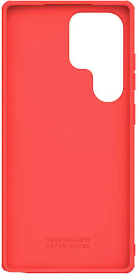 Nillkin Super Frosted Shield Pro Back Cover Plastic / Silicon 0.5mm Impermeabil Roșu (Galaxy S25 Ultra)